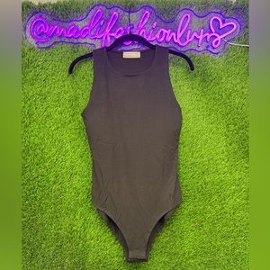 Zenana Outfitters Black Sleeveless Bodysuit